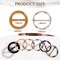T-Shirt Clips 9 PCS, Silk Scarf Ring, Fashion Alloy Resin Circle Buckle, Clothing Clasp Ring for Women Shawl Clothes Decoration (Type-4)